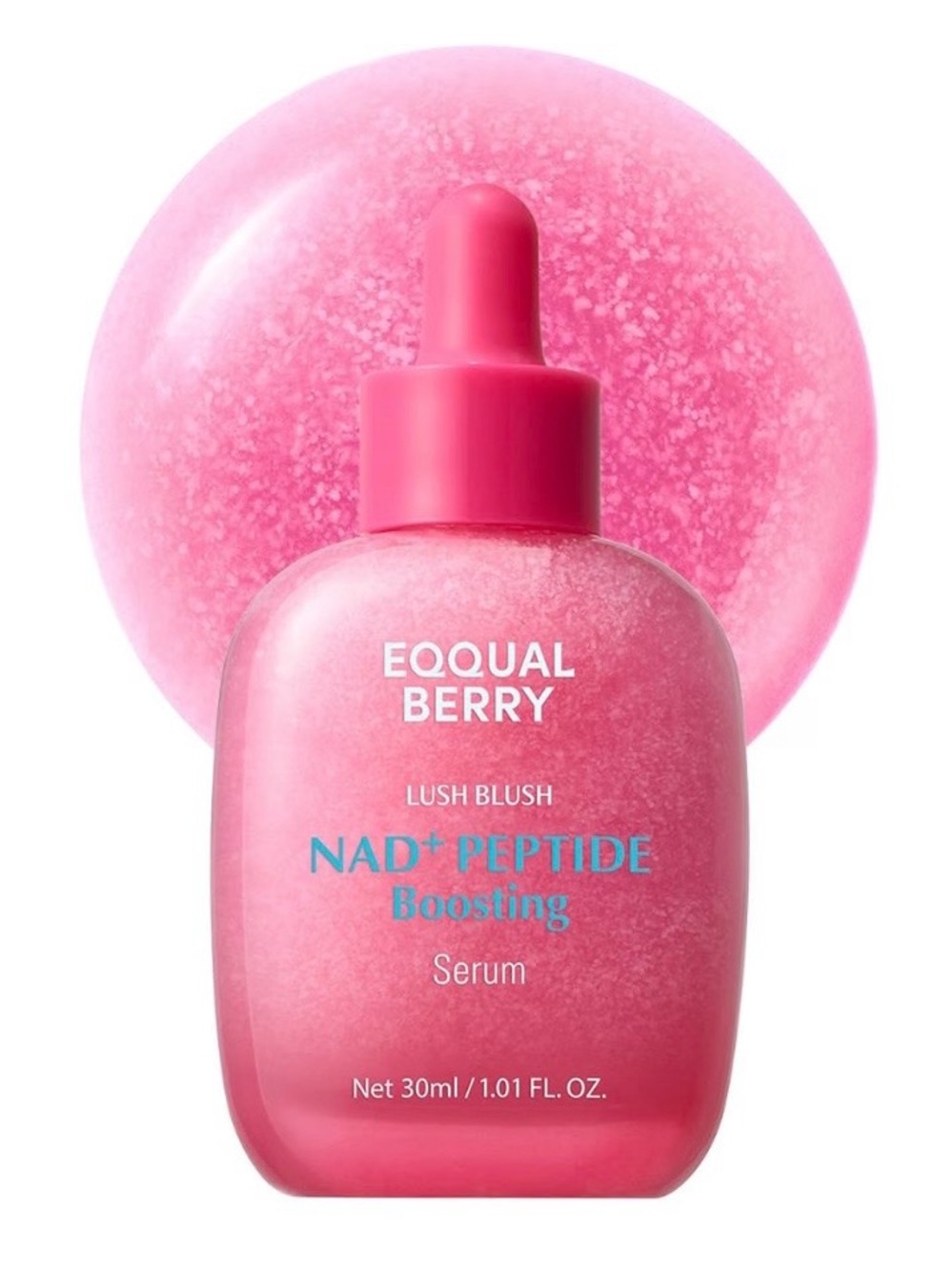 EQQUALBERRY Lush Blush NAD+ Peptide Boosting Serum  30ml/1.01 fl oz. NIB